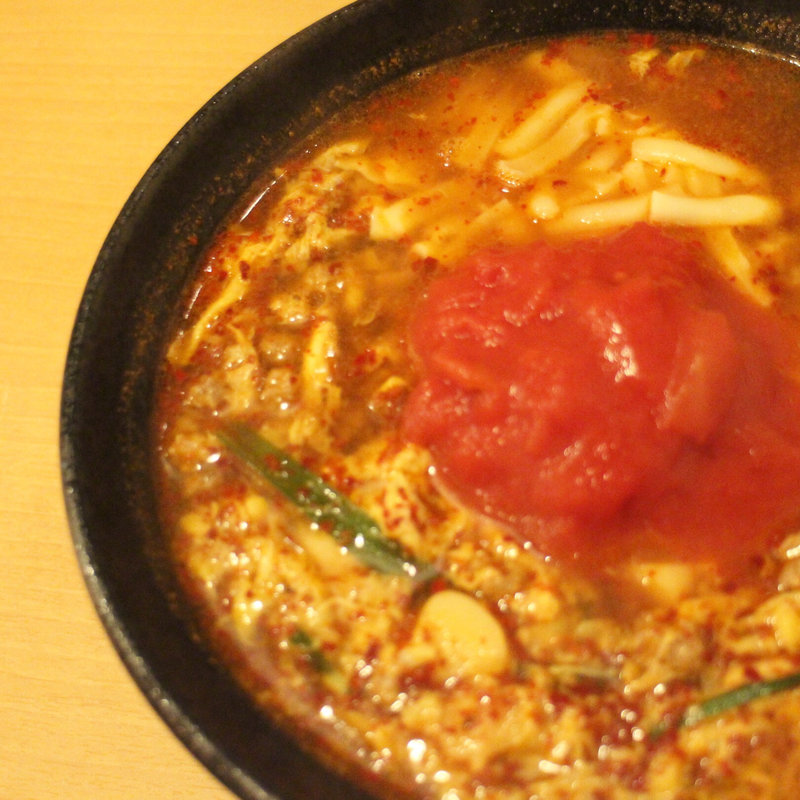 トマト辛麺3倍(辛麺 一門)