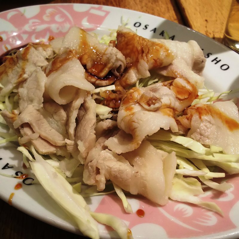 豚しゃぶサラダ(大阪王将 川崎駅東口店)