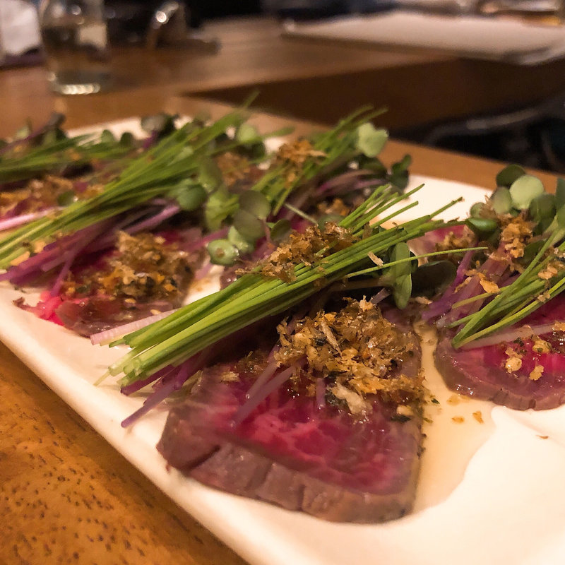 和牛のたたき(メデ・イタシ)