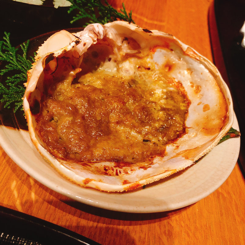 蟹甲羅焼き(ふくい、望洋楼 青山店)