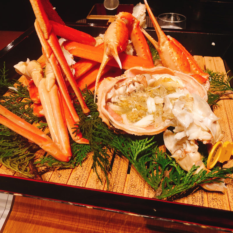 茹で蟹(ふくい、望洋楼 青山店)