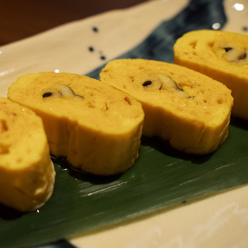 穴巻き(穴子の出汁巻き玉子)(穴子家NORESORE 難波店)