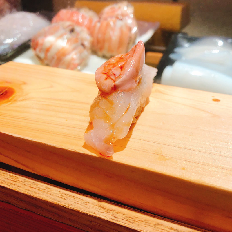 かわはぎの握り(つきぢ神楽寿司)