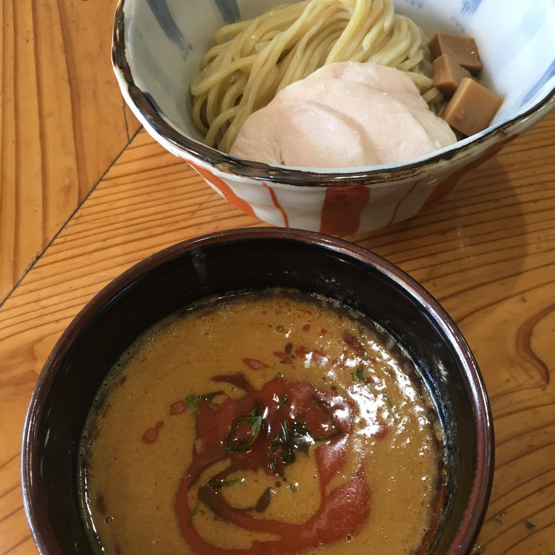 カレー鶏白湯つけ麺 大盛（限定）(麺屋 さん田)