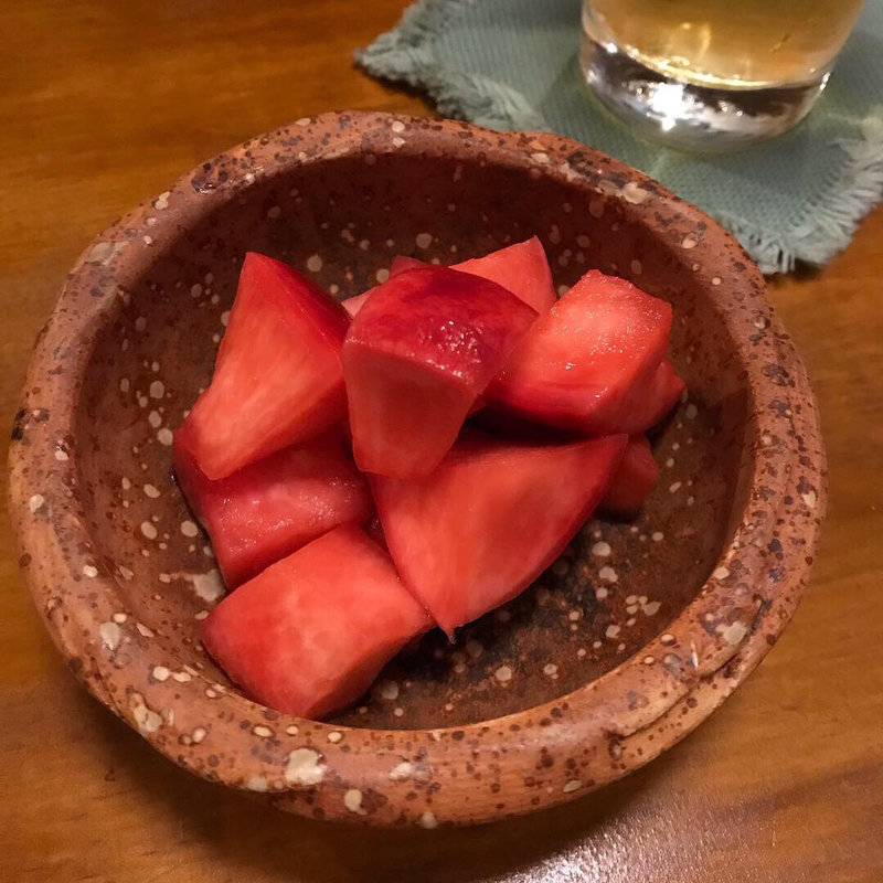 赤かぶの甘酢漬け(酒場ル 丸森)