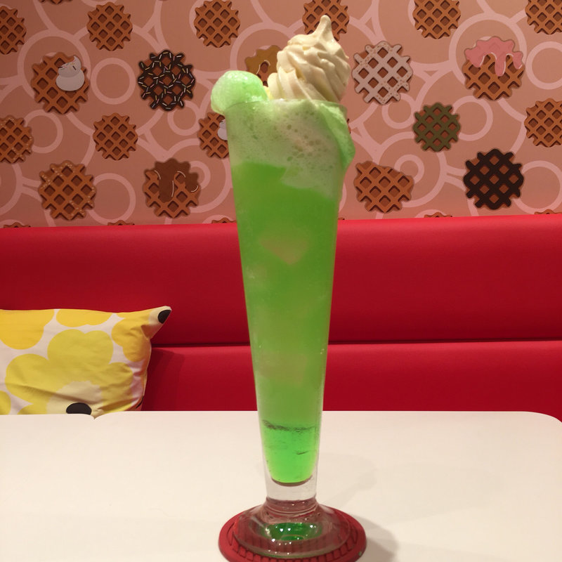 メロンクリームソーダ(カラフルタコワッフル・フルフル)
