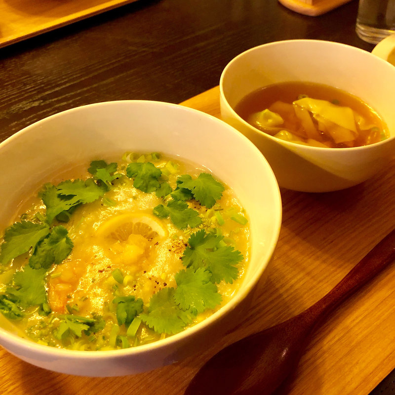 海老とパクチーのレモン粥(テディアンドダディ )