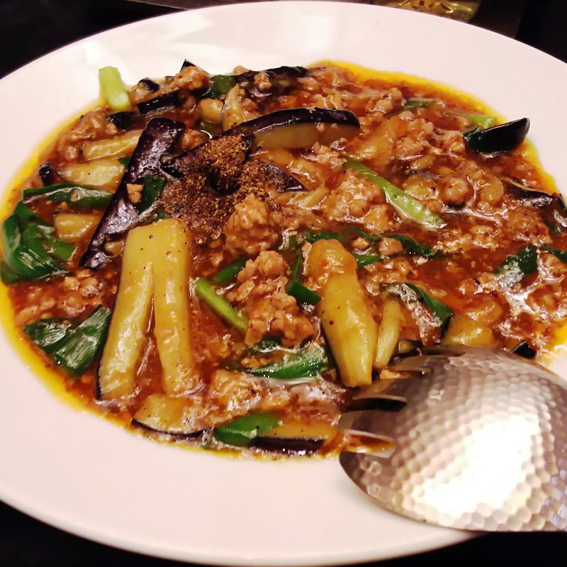 麻婆茄子(角鹿)