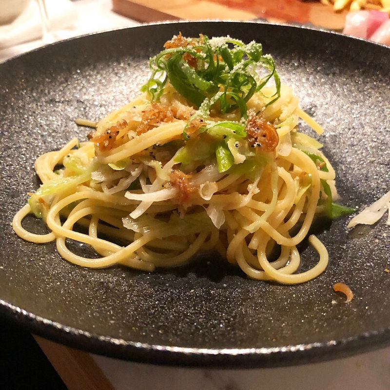 ちりめん山椒と九条ねぎの和風パスタ(trattoria miyako)
