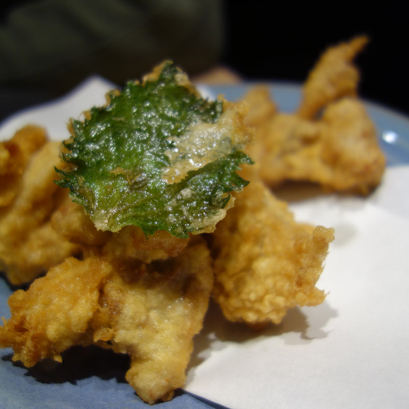 鶏の天ぷら(はかた天乃 KITTE 博多店)