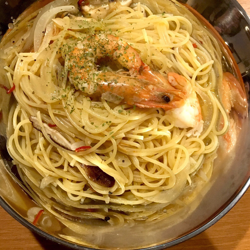 ハワイアンシュリンプの海鮮ペペロンチーノ(GRILL KING （グリルキング）)