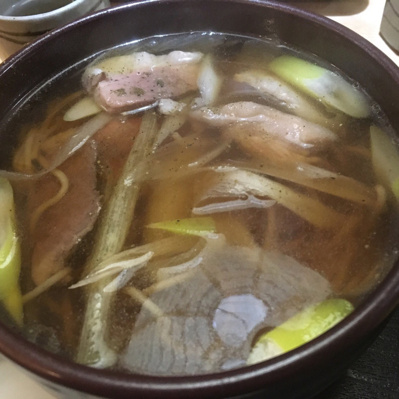 鴨なんば(そば処 まつもと)