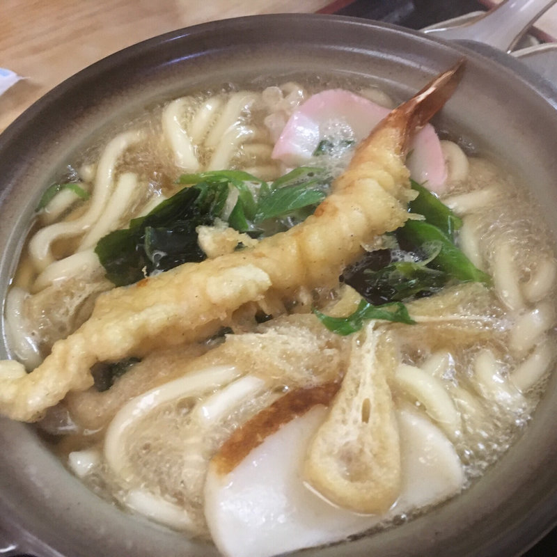 鍋焼きうどん(そば処 まつもと)