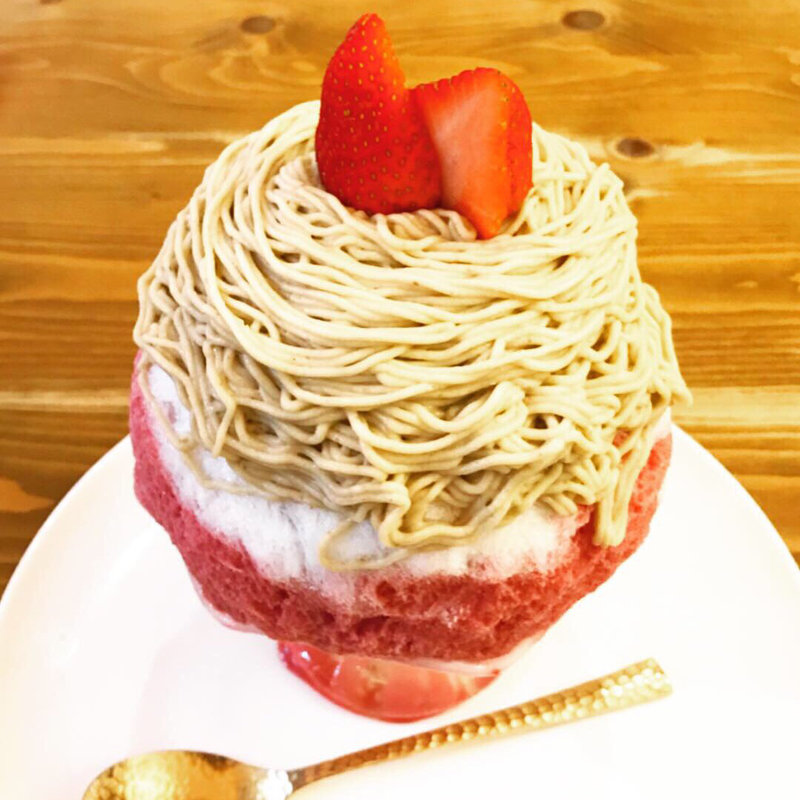 しぼりたて和栗モンブラン氷(かき氷研究所)