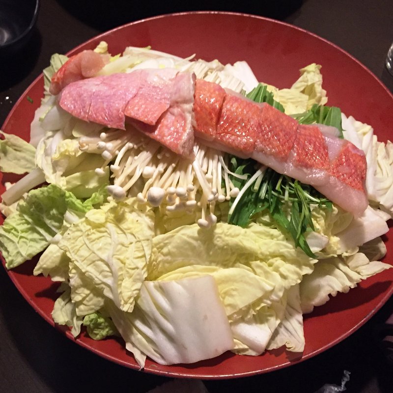 金目鯛のしゃぶしゃぶ鍋(海鮮個室居酒屋 福治 川崎駅前店)