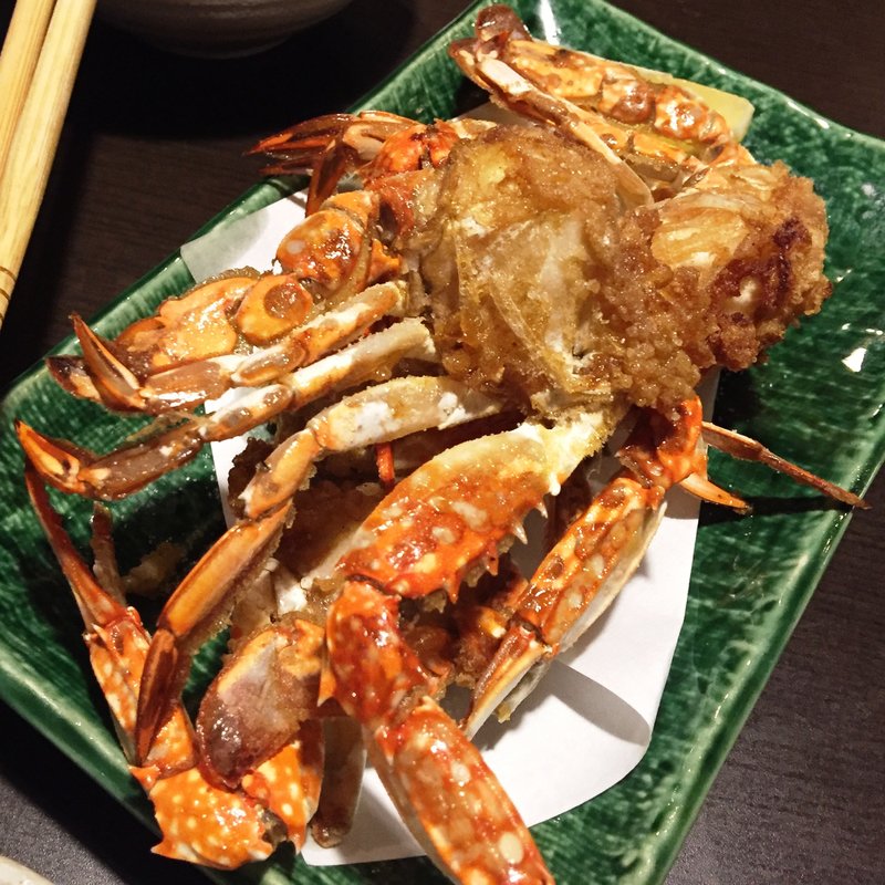 渡り蟹の香り揚げ(海鮮個室居酒屋 福治 川崎駅前店)