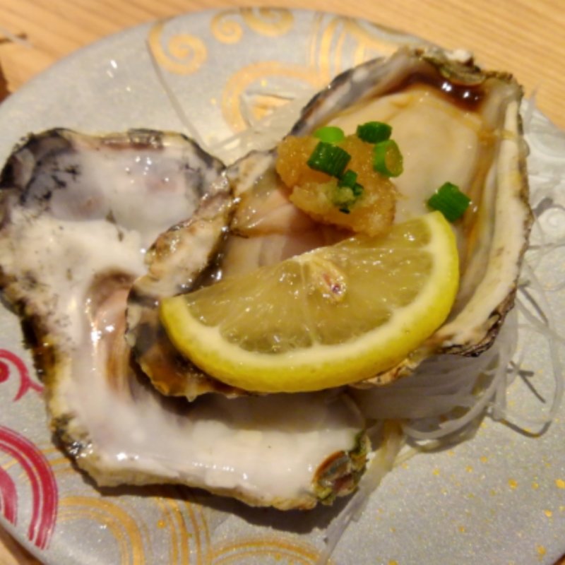 生牡蠣(こだわり廻転寿司 まぐろ人 秋葉原店)