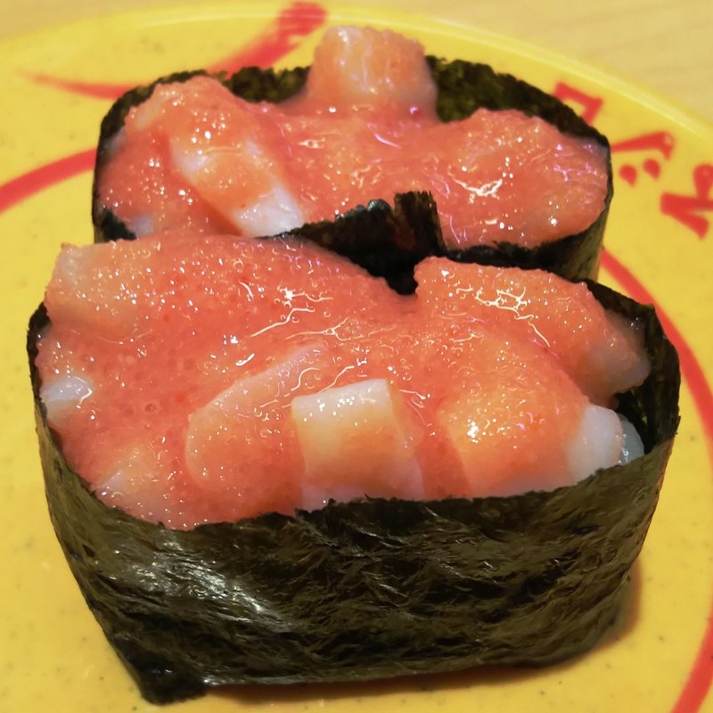 つぶ貝めんたい和え(スシロー 新川崎スクエア店)