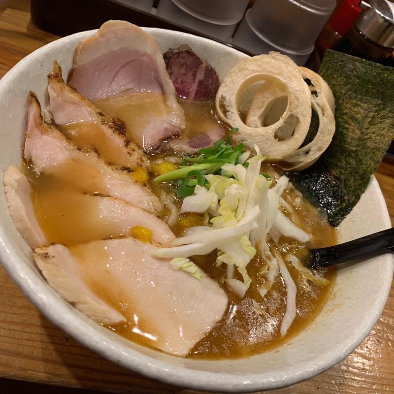 鯛煮干し塩らーめん 肉増し(らーめん専門 和海 （なごみ）)