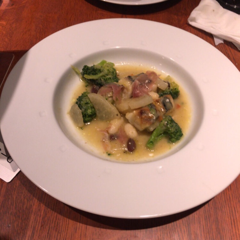 ディナーセット 鮮魚とクリーミーキャベツの軽い煮込み レモン風味(エキ ポンテベッキオ ア オオサカ （ECHI PONTE VECCHIO A OSAKA）)