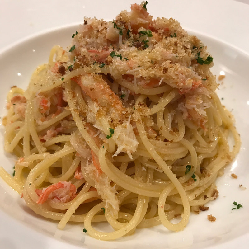 ズワイガニのスパゲティ(トラットリア ロマーナ)