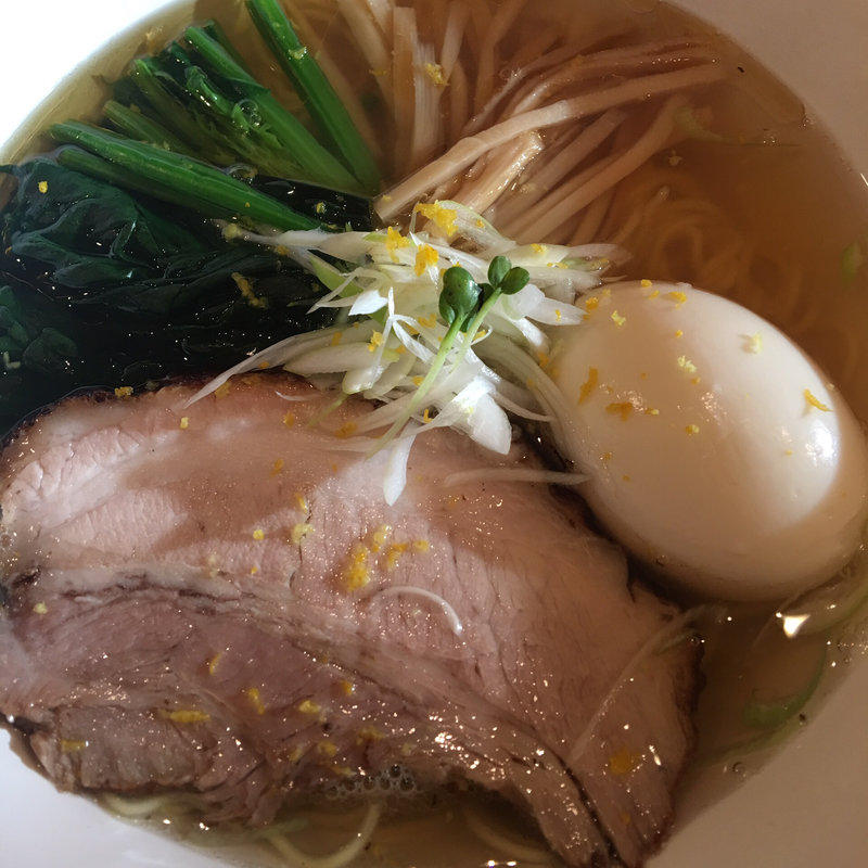 魚出汁 塩 細麺(中華そば トランポリン)