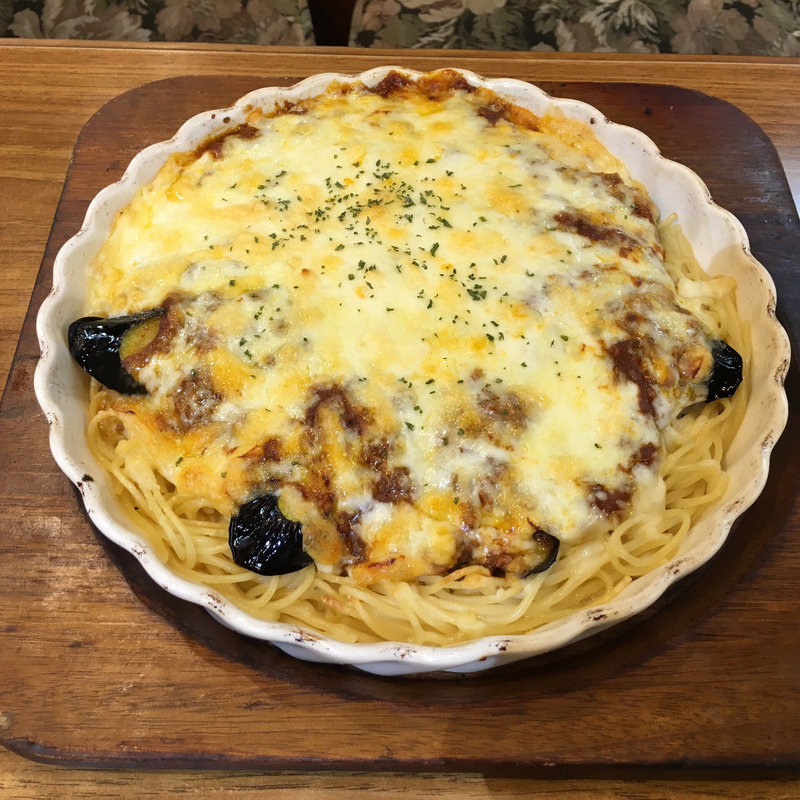 なすミートスパゲティ(喫茶 ロン)