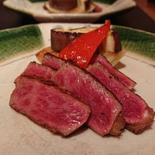 特選米沢牛ステーキ～季節の野菜を添えて～(古窯 （こよう）)