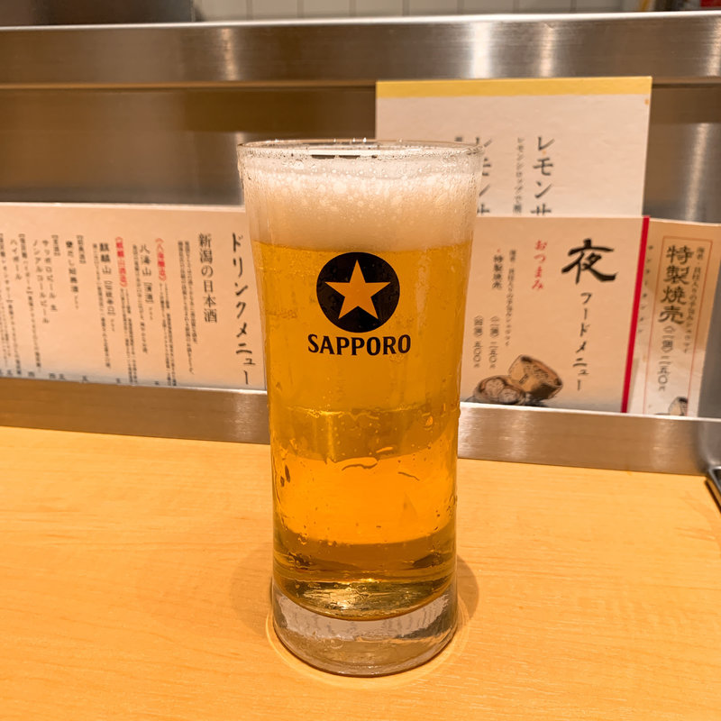 サッポロ生ビール(新潟 三宝亭 東京ラボ 宮益坂店)