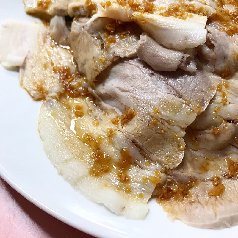 豚肉のニンニクソース(歓迎 本店)