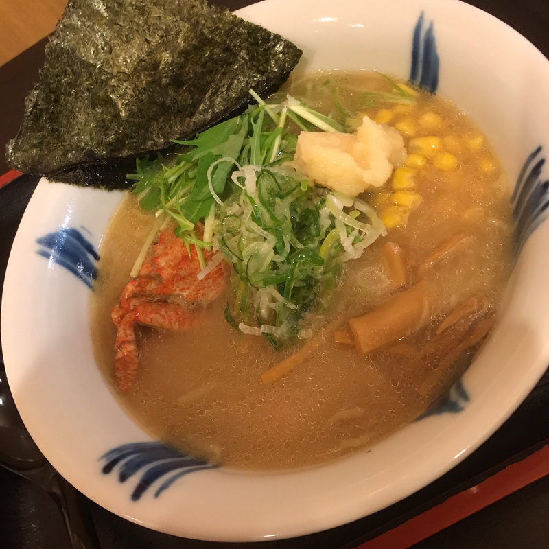 蟹出汁 鶏白湯ラーメン(お食事処 天手鼓舞 小田原店)