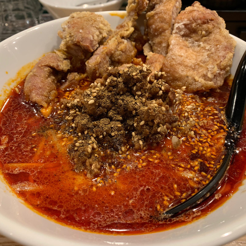 排骨担々麺 4辛(担々麺 かつぎや)