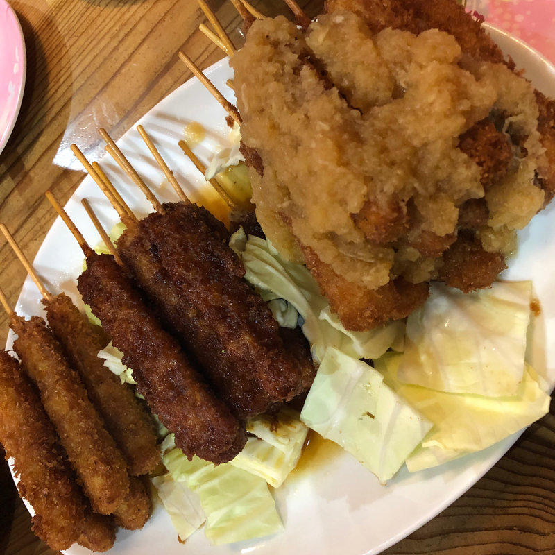 串カツ（ソース・味噌・おろし）(豊まる )