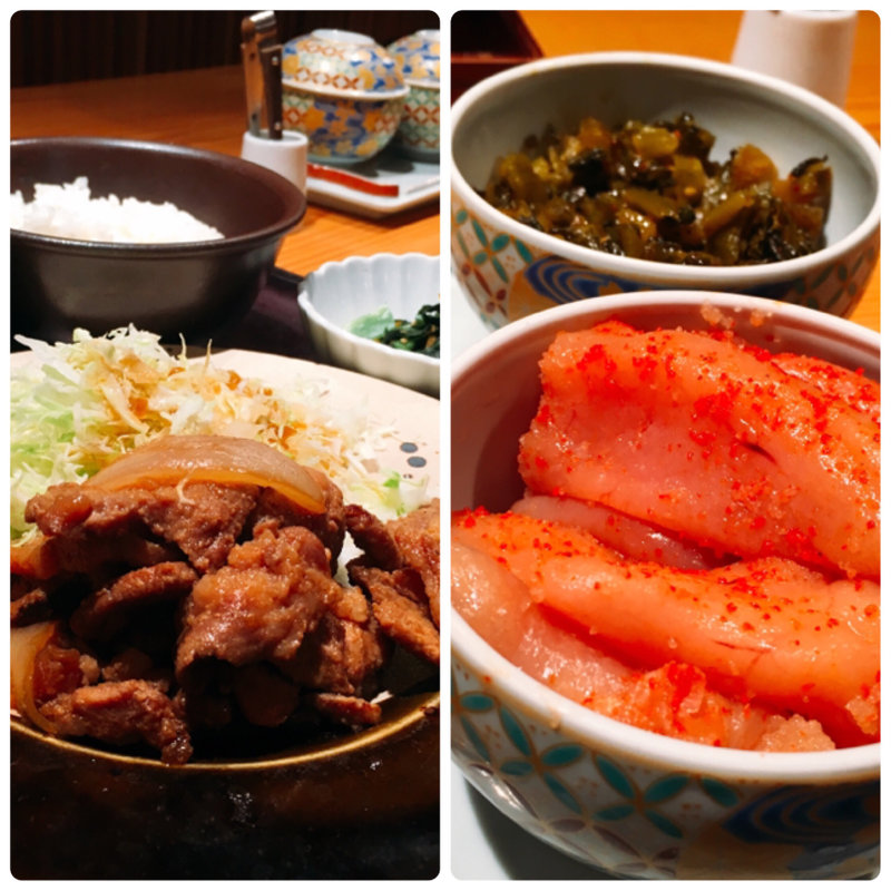 豚しょうが焼き定食(博多もつ鍋やまや コレド室町店)