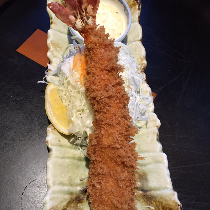 超ジャンボ海老フライ膳1本(よし平 いなり店 （よしへい）)