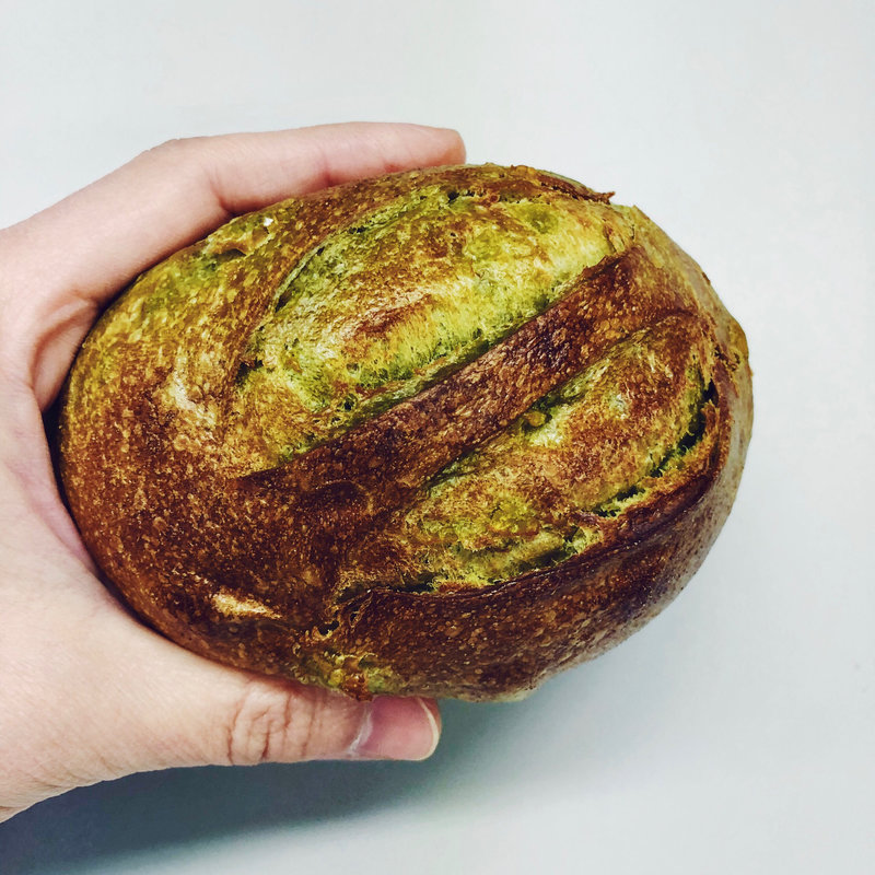 柚子と抹茶のパン(メゾン・カイザー・ショップ 仙台三越店 （MAISON KAYSER SHOP）)