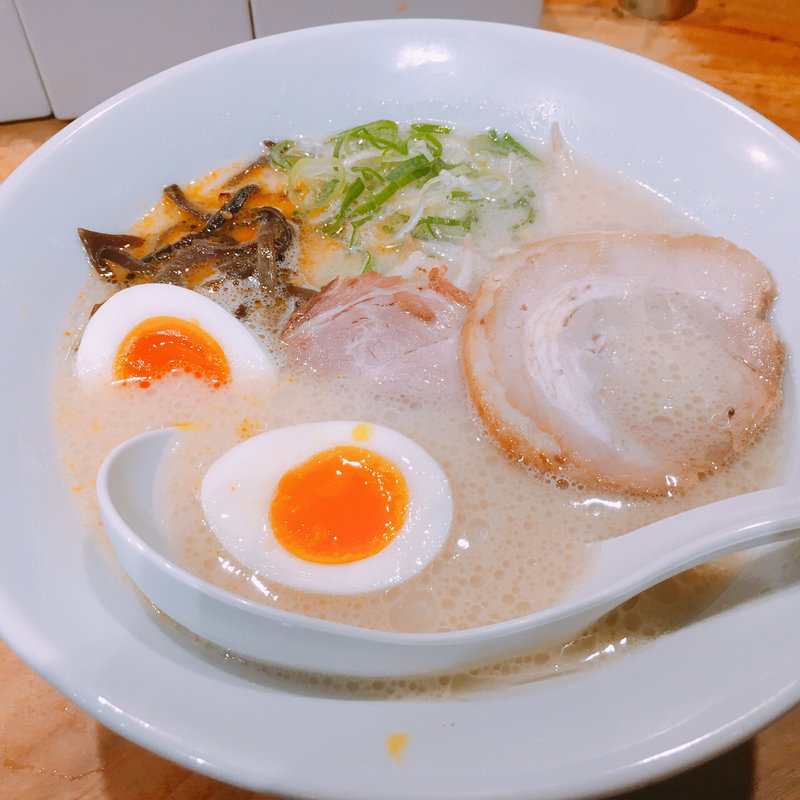 玉子入り白丸(一風堂 六本木店)