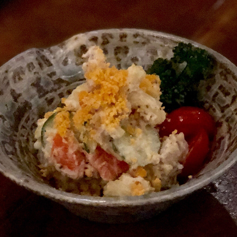 スモークハムのゴロゴロポテトサラダ(燻製SAKABA峰家)