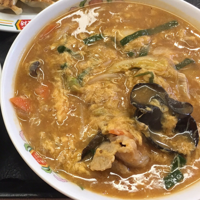 酸辣湯麺(餃子の王将 すすきの店)