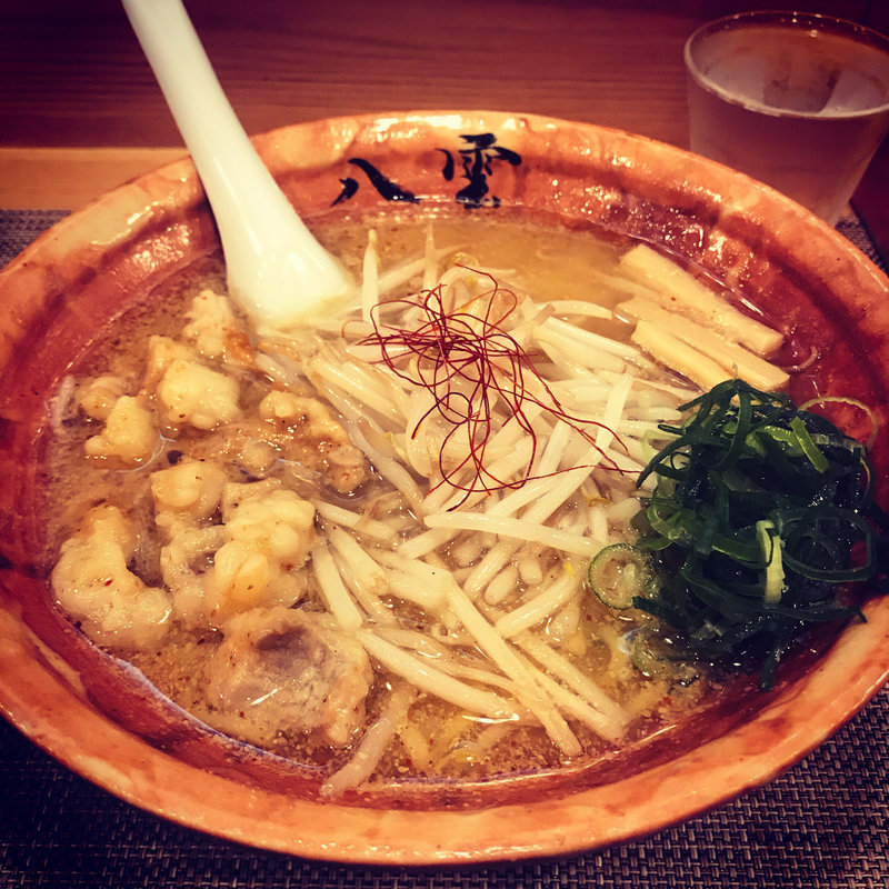 もつラーメン(麺匠 八雲 本店)