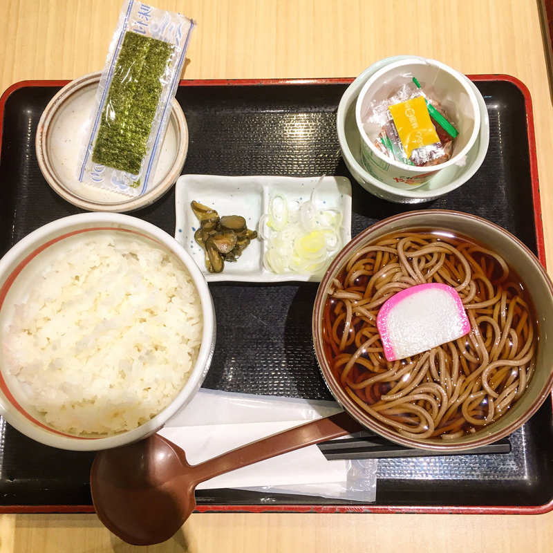 朝蕎麦セット(水戸庵 )