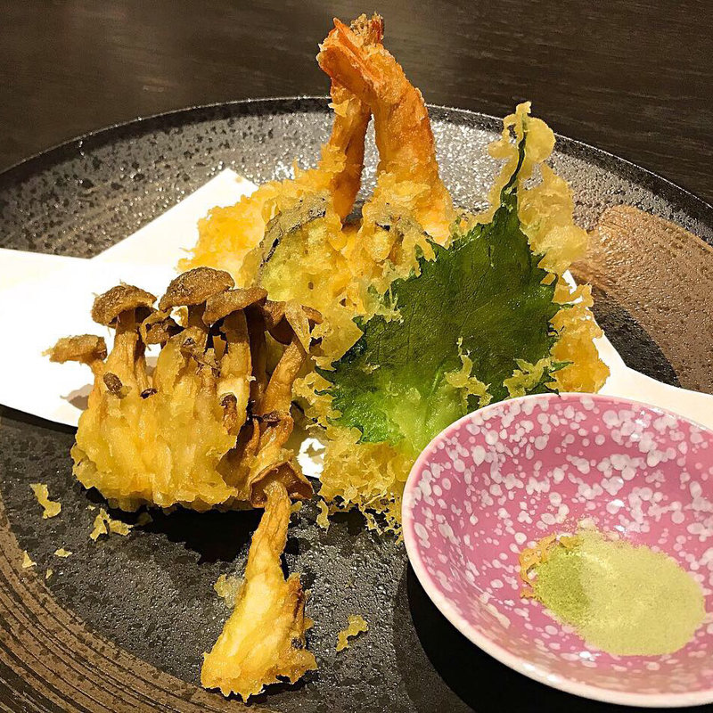 季節の天ぷら盛り合わせ(旬炉 山岡)