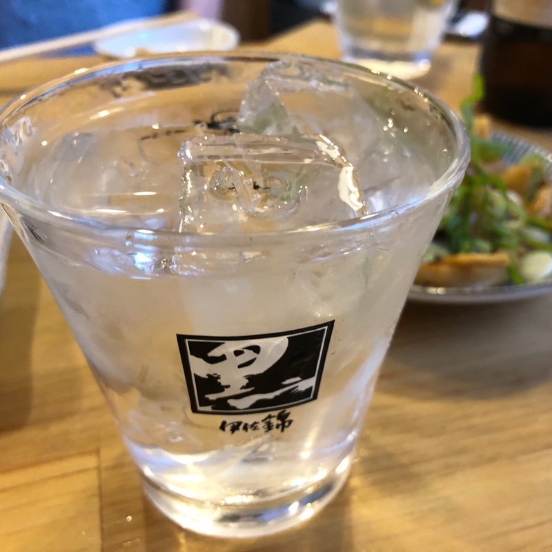 黒伊佐錦（グラス）(ラーメン 博多玉(はかただま))