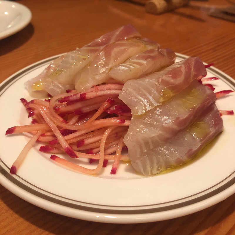 ヒラスズキのカルパッチョ(Ｆridge （フリッジ）)