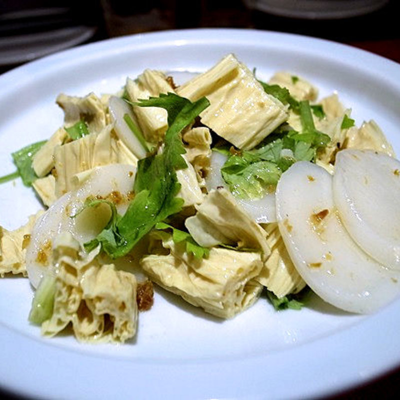 年糕と湯葉の和え物(蜃気楼)