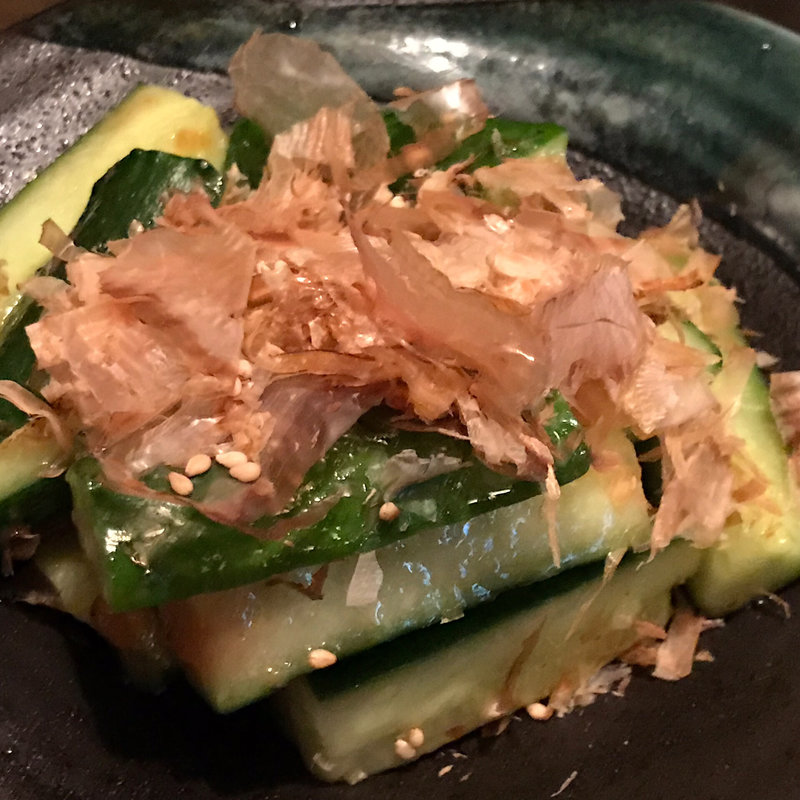 叩きキュウリの塩うめ(白木屋 南海なんば北口駅前店)