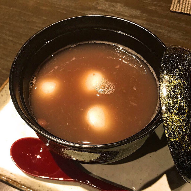 白玉ぜんざい(旬炉 山岡)