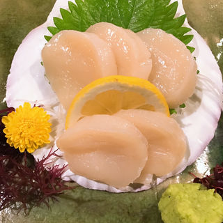 帆立貝のお刺身(陸蒸気)