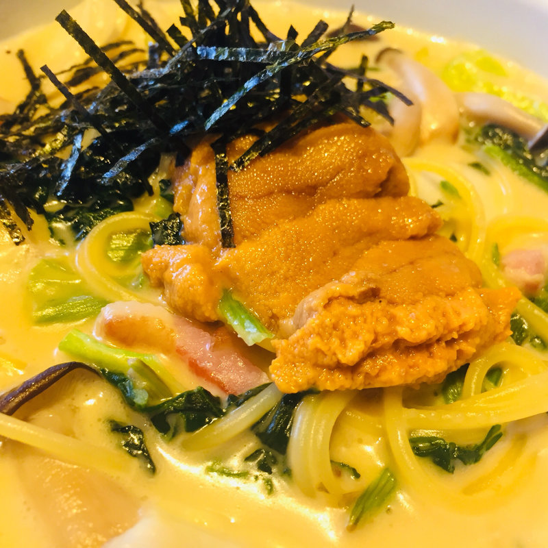 贅沢ウニボナーラ(ジョリーパスタ 谷山店)