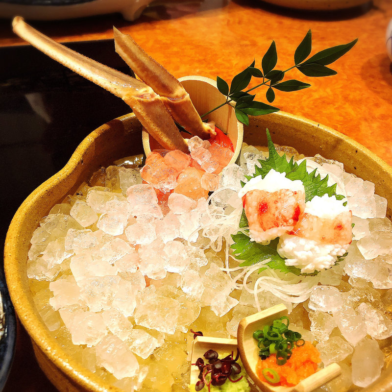 かに刺し(かに道楽 銀座)